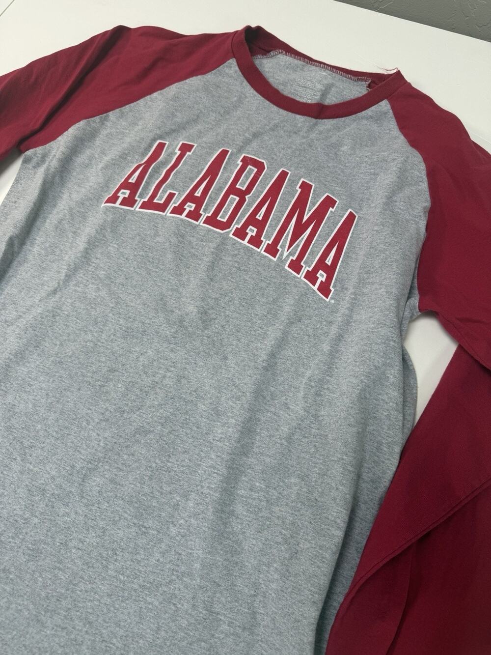 Mens Size Small Grey And Red Alabama State Pro Edge Shirt